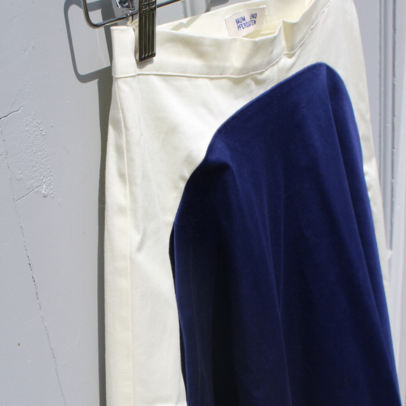 Like New Danish Brand Navy and White Skirt Size S - Picture 6 of 8